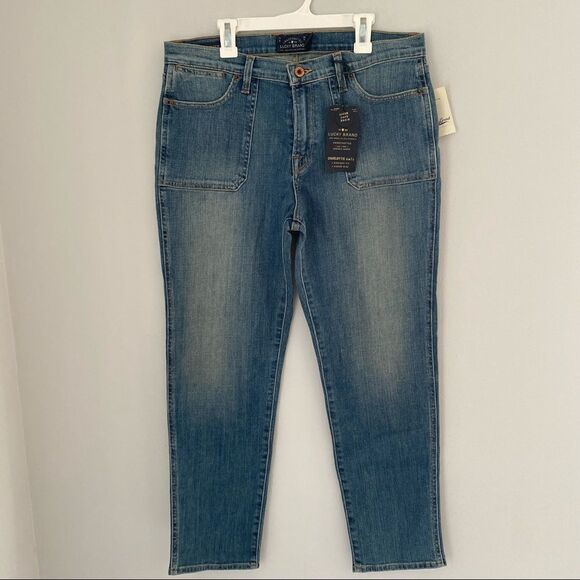 Lucky Brand Women’s Charlotte Rail Straight Fit Higher Rise Jeans - Picture 1 of 5